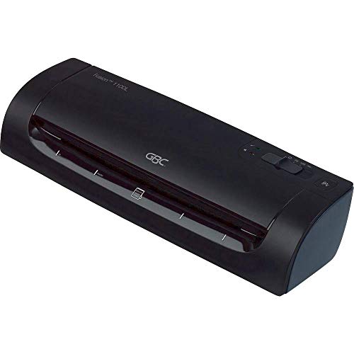 Image of GBC Laminator A4 Fusion 1100L, High Speed Laminating, 3 Minutes Warm-up Time, Hot /Cold Laminating, 75 to 125 mic Laminating Pouches, Ideal for Home Office or Small Offices, Black, 4400746EU