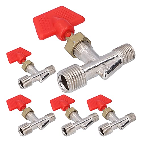 Respicefinem Air Pump Air Needle Valve 13×10×3 5 Pcs Needle Line Straight Through Hose Hose Adjustment Fittings Air Compressor Bleeder Valve