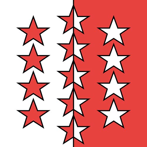 Drapeau Valais 1.5m² pavillon carré 120x120cm suspendu grand format - 2