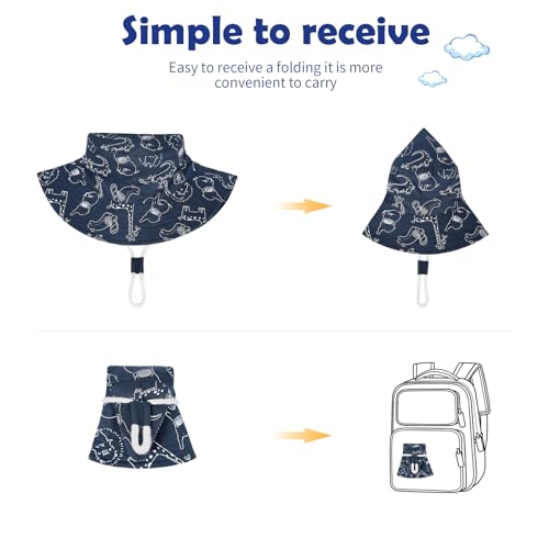 image for Komorebi Baby Sun Hat UPF 50+ Sun Protective Toddler Bucket Hat Summer