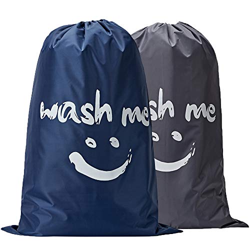 NISHEL Wash Me Laundry Bag 2 Packs, 28×40 inches Rips & Tears Resistant