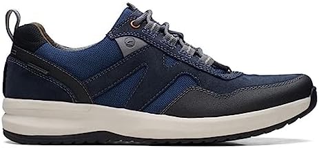 Clarks Men's Wellmantrailap Oxford, Navy Leather, 10 | Image 1