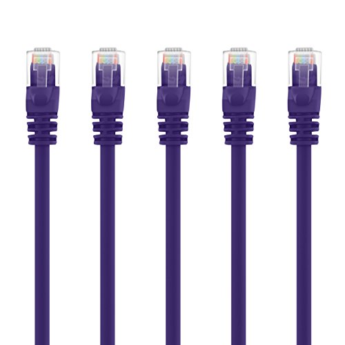 GEARIT cable patch Cat5e 1.5 ft púrpura 5 unidades miniatura 1