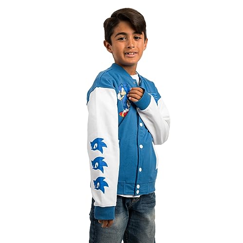 Bioworld Sonic the Hedgehog Blue and Youth White Bomber Jacket2