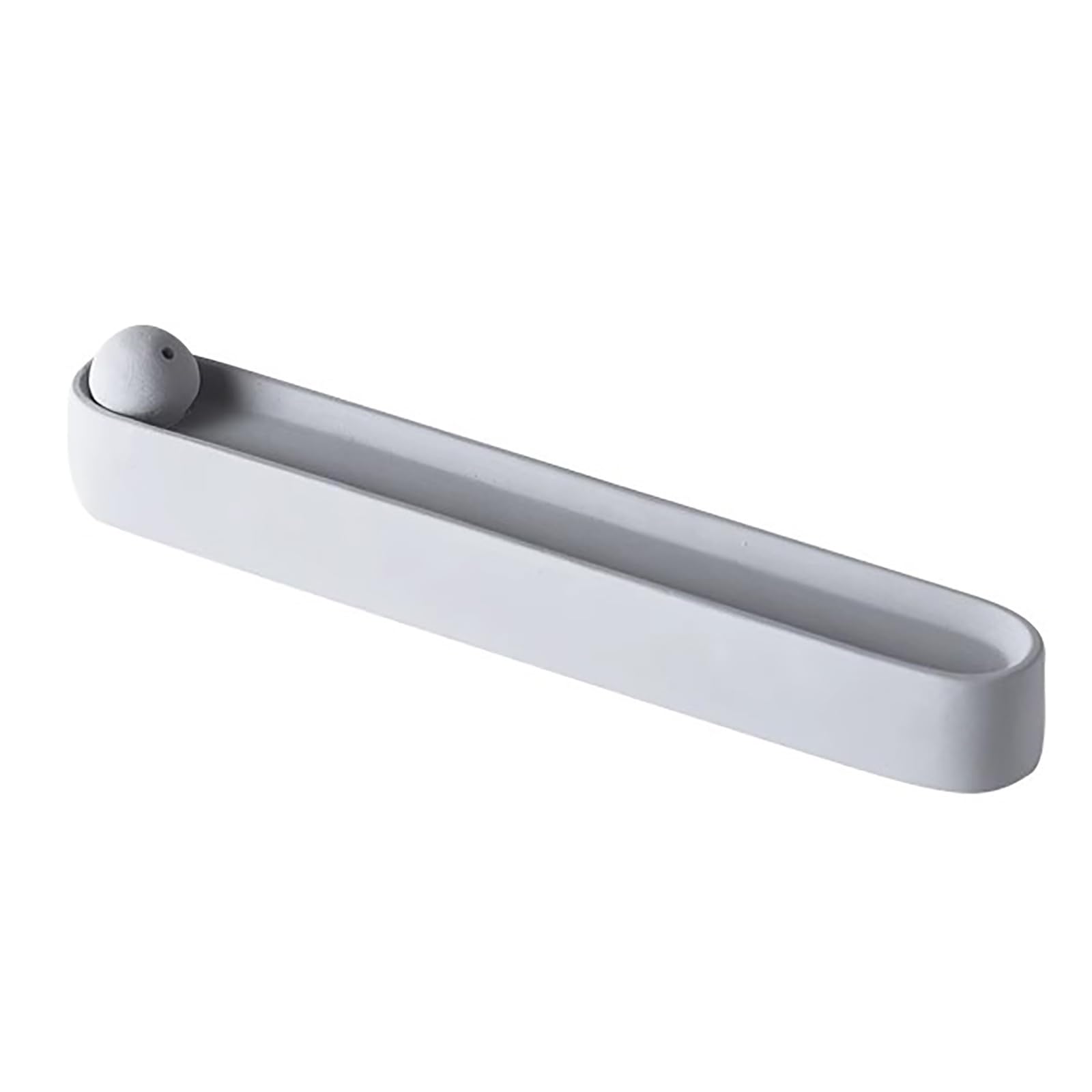Porta Incienso Línea Simple Bandeja De Incienso Porta Varilla para Cualquier Ubicación(Grey)