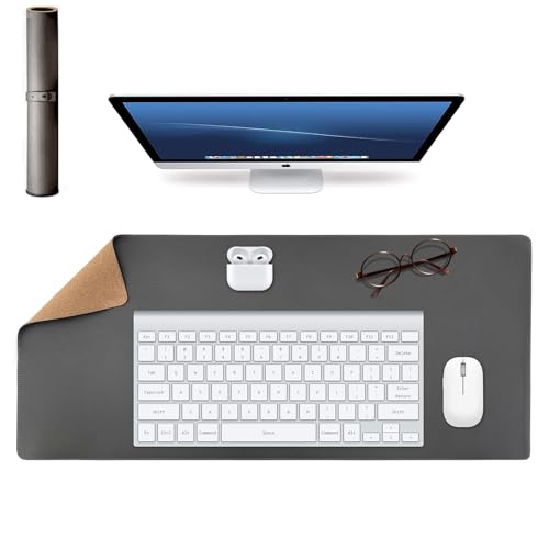 Leather Desk Pad Mat - Protector de Escritorio Grande para Mouse