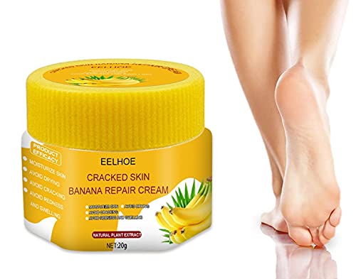 Heel Balm for Dry Cracked Feet, Magic Moisturizing & Exfoliating Foot Cream, Fast Relief of Rough, Dry & Cracked Skin on Heels/Feet, Natural Foot Cream for Dry Feet Women & Men in Autumn Winter