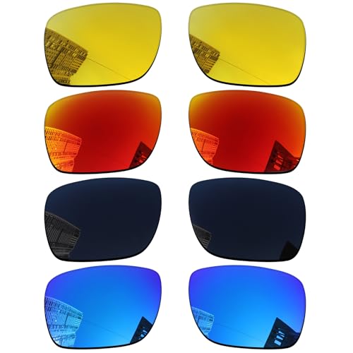 Acefrog 4 Pairs Polarized Replacement Lenses for Oakley Holbrook XL OO9417 Sunglasses Perfectly Fit Shatterproof Anti-scratch Value Pack