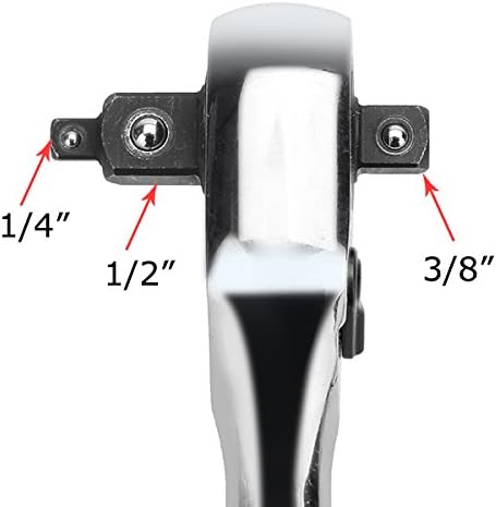Miniatura 6 de Llave inglesa de mango de trinquete 3 en 1 de 14 '' 38 '' 12 ''