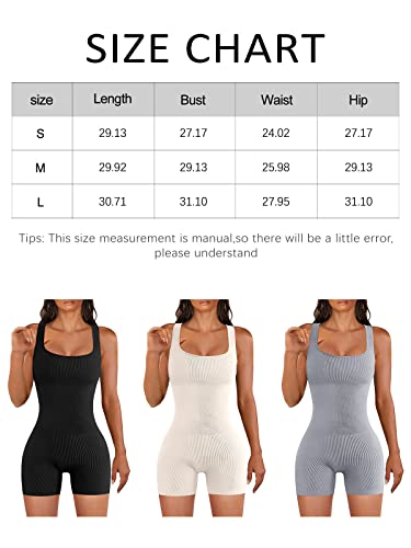 Automet Womens Jumpsuits Workout Ribbed Square Neck Sleeveless Sport Romper Bodysuits Clothing Summer Outfits 2023 Trendy #TOP5