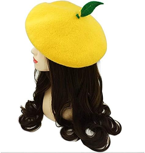Green Leave Fruit Cosplay Beret Vintage Painter Hat Lolita Kawaii Wool Cap Xmas Gift - Image 5