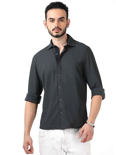 Image of STELLERS Men's Premium Full Sleeve Shirt | Feather Touch Feel| Regular Fit| Odour Resistant| Anti-Static| Wrinkle Free| Quick Dry | Stretchable| Lightweight| Sweat-Proof