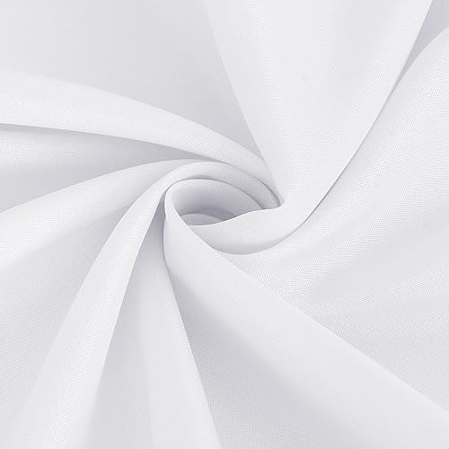 Fitable 130G-QW6P-70120WHITE White Tablecloths For Rectangle Tables, 6 Pack - 70 X 120 Inches - Reusable And Washable Table Clothes For 6-8 Ft Tables, Polyester Fabric Table Covers thumb #8
