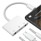 USB C to 3.5mm Headphone Adapter,3 in 1 Dual Headphone Audio Jack Splitter with PD Fast Charging...