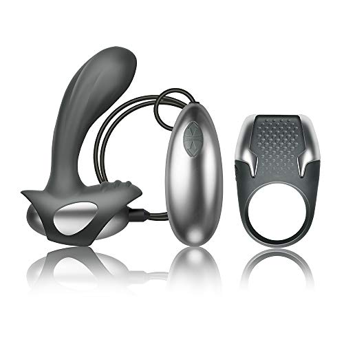 Climaximum - Anneau pénien + Masseur de prostate à télécommande (filaire) avec 10 fonctions