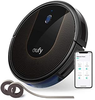 Eufy BoostIQ RoboVac 30C, Robot Vacuum Cleaner, Wi-Fi, Super-Thin, 1500Pa Strong Suction, Boundary Strips Included, Self-Charging Robotic Vacuum Cleaner (Renewed)