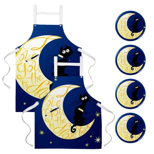 Tablier de serveuse et cuisine lot de 2 pour réussir vos sessions de pâtisserie en famille