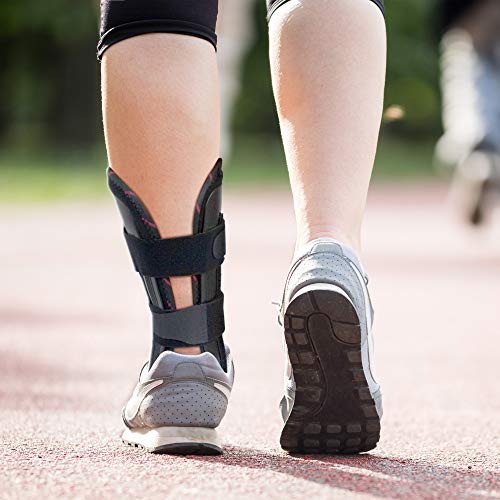 ORTONYX Adjustable Ankle Brace for Injury Support - One Size Fits Most - Black - AB01