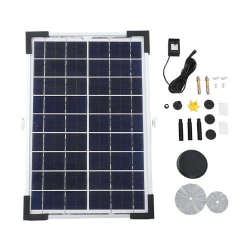 Pompe à eau solaire pour bain d'oiseaux 200L/h avec élévation 150cm pour jardin
