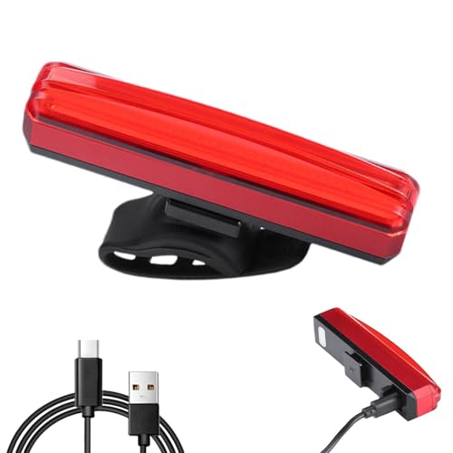 Bexdug Luz trasera LED para bicicletas, luces de seguridad impermeables, delanteras y traseras, linternas de mano, advertencia de seguridad, hebilla ajustable para ciclismo nocturno
