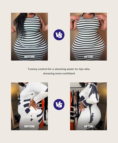 Image of SHAPELLX Shapewear for Women Tummy Control Thigh Slimming Body Shaper Shorts High Waisted Butt Lifting Shapewear Panties