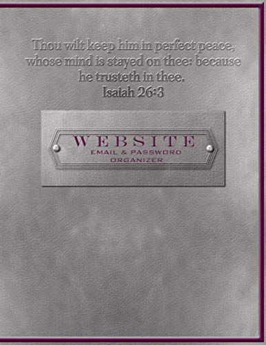 Website, Email & Password Organizer