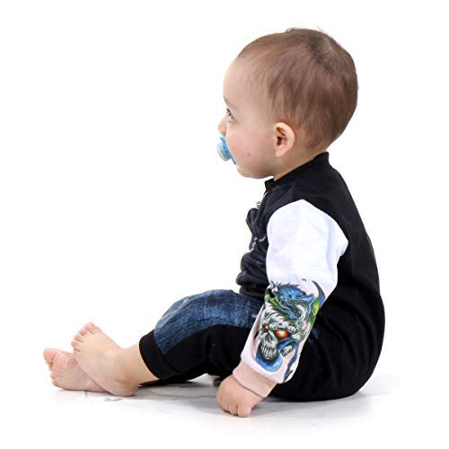 Macacão Motoqueiro Bebê Sulamericana Fantasias 9 Meses