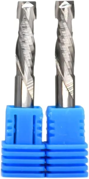 2 Flutes Spiral Carbide Milling Tool Milling Cutter Woodwork UP & Down Cut CNC Router Compression Wood End Mill Cutter Bits (Size : 5PCS, Color : 8X42LX8DX80L)