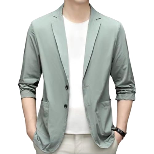 Kyayu Jacket, Long Sleeve Button Front Opening Slim Fit Stretch Blazer Casual Sports Business Jacket