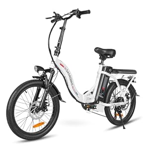 SAMEBIKE elektrische fiets,elektrische vouwfiets met 36 V13 Ah, afneembare lithiumbatterij voor volwassenen, elektrische fiets voor pendelaars, elektrische vouwfiets met 7 versnellingen