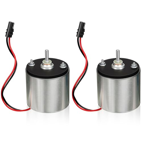 Gisafai 2 Pcs 12 Volt 1/4'' Shaft Feeder Replacement Motor for Deer Feeder and Truck Spreader