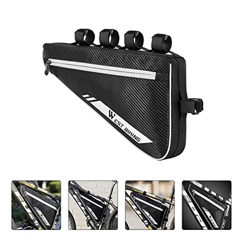 BESPORTBLE Da Frente da Bicicleta Bolsa de Equitação Feixe Feixe Triângulo Saco de Bicicleta Da Bici
