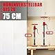 XINQIAO Deckenstütze, Montagestütze Bis 70KG Tragkraft, Teleskopstange 47-75CM, Stahl-Montagestütze für Wände, Decken, Türzargen, mit Einhandabstützung, 2 Stück
