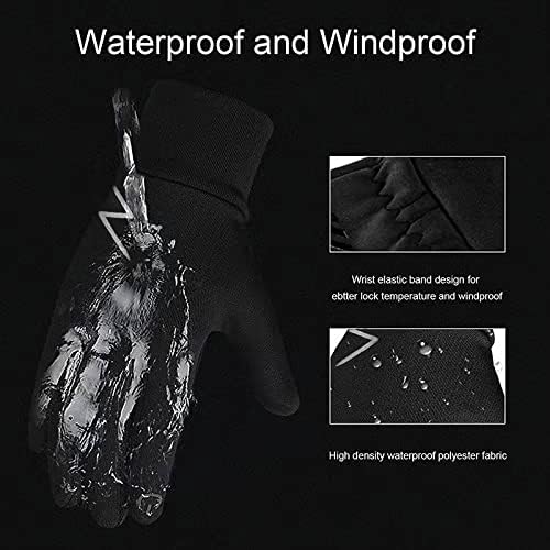 Vista 8 de PHILISENMALL Winter Touchscreen Mittens Breathable Provide You Durable And Warmer Usage Without Bulk