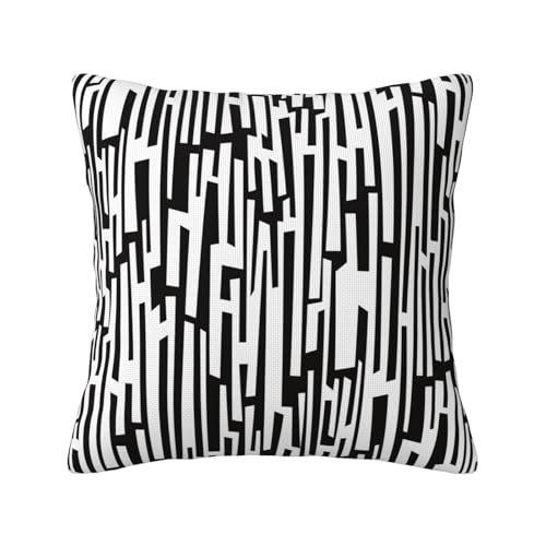 Yansipor Zebra Print 18x18 Pillow Cover, Healthy & Breathable Cotton Linen Throw Pillow Case, Decorative Cushion Cover for Couch, Sofa, Or Bed - Eco-Friendly, Soft, and Durable for Home Décor