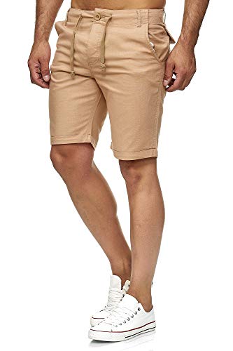 Reslad RS-3002 - Pantaloni corti da uomo, in lino