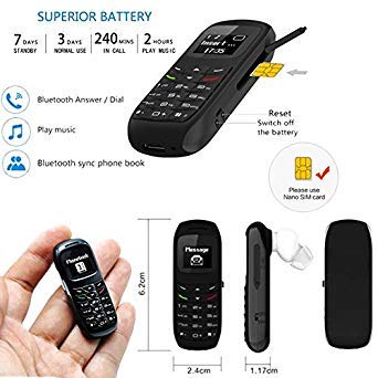 TOOGOO Cellulare Nuovo BM70 Mini Piccolo GSM