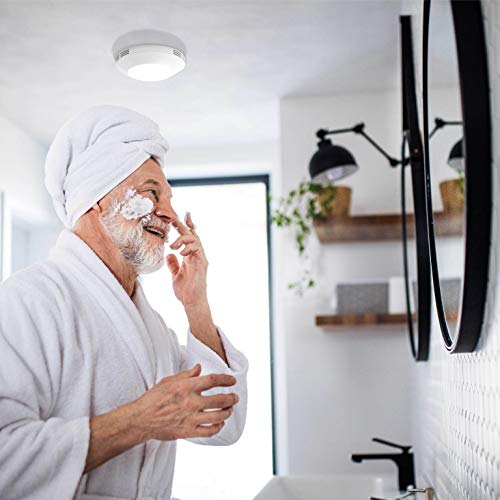 Homewerks 7117-01-Wh Bathroom Integrated Led Light Ceiling Mount Exhaust Ventilation 1.1 Sones 80 Cfm, Bath Fan White #TOP2