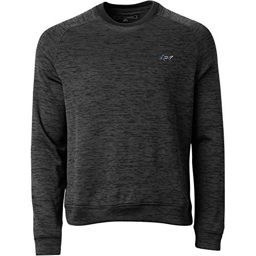 Greg Norman Mens Microfleeced Double Knit Sweater, Black (X-Large)