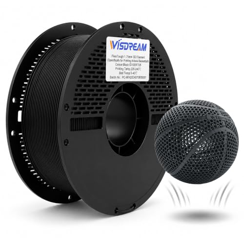 WISDREAM FlexiTough Filament for Airless Basketballs, Black