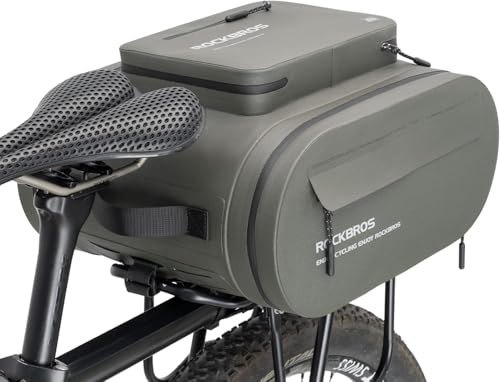 ROCKBROS Gepäckträgertasche Wasserdicht 3in1 Fahrradtaschen für Gepäckträger Mehrere Fächer Fahrrad Taschen Hinten 14L