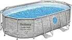 Foto di Bestway 56714-4 Set Piscina Fuori Terra Power Steel Swim Vista II Ovale da 427x250x100 cm