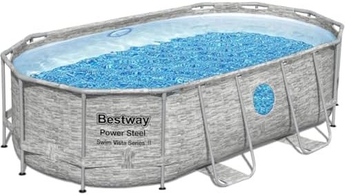 Bestway 56714-4 Set Piscina Fuori Terra Power Steel Swim Vista II Ovale da 427x250x100 cm — foto principale
