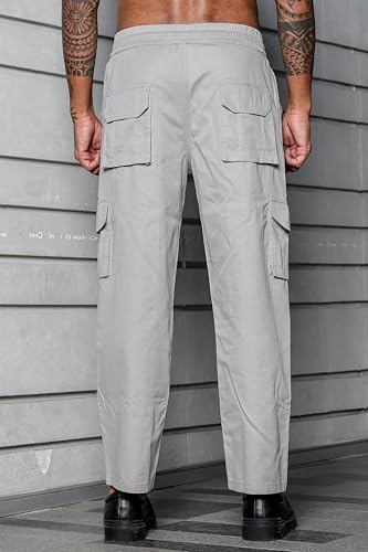 Image of Men's Stylish Cargo Pants | Slim Fit | Multi-Pocket Utility Trousers | Durable & Comfortable Fabric | Casual, Travel & Outdoor Wear