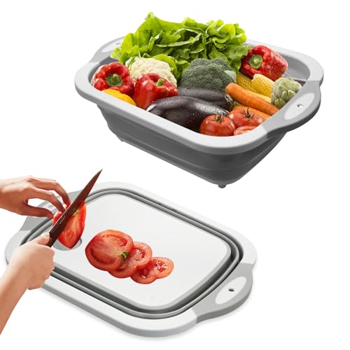 Tabla Cortar Cocina BarreñO Plegable, Tabla De Cortar De Cocina Palangana Plegable, Accesorios Para Acampar Cocina Para Acampar, Tabla De Cortar Multiusos Para Fregadero De Verduras Para El Hogar