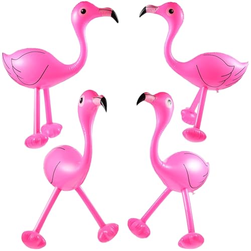 Décorations Gonflables Flamants, Ballon de Flamants Rose, Ballon de Flamant Gonflable, 3D Ballons de Flamant Rose, pour Adultes Et Enfants, pour Plage Et...