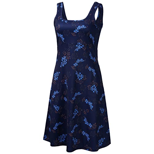 Image of Women's UPF 50+ Tank Dress A-Line with Pockets Breathable Quick Dry Sun Protection for Hiking Camping Beach Outdoor