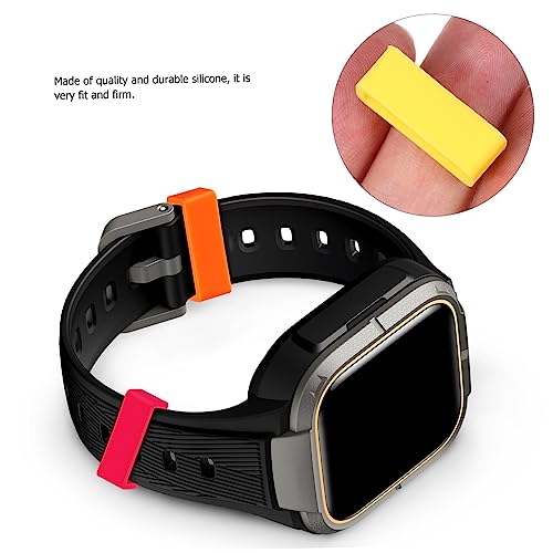 32pcs Silicone Watch Strap Fastener Watchband Holders Colors Comfortable Silicone Watchband Keepers for All Watches4