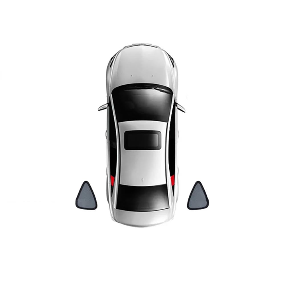 ZIROXI Coche Ventanas Laterales Parasoles para Volkswagen Tiguan Lunas Delanteras Luna Trasera Privacidad UV Solar Visera Accesorios,2*TriangularWindows