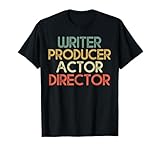 Camiseta de cine de regalo para escritor, productor, actor, director, cineasta. Cineasta, productor, escritor, actor y director de cine. Diseño de cineasta y director de cine para cineasta de filmación. Un gran diseño para cualquier cineasta y productor de cine apasionado.